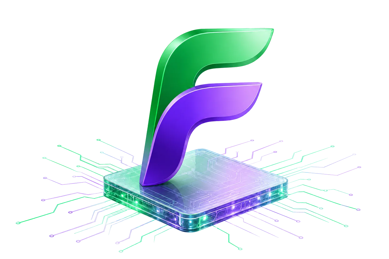 FlowOne 3D logó áramköri platformon
